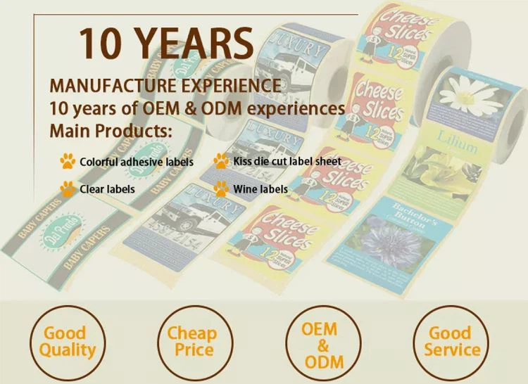 transparent sticker manufacture