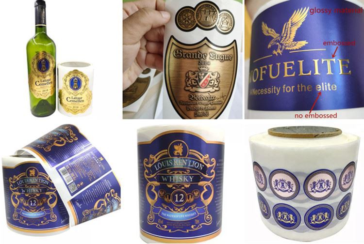 gold foil sticker labels for embossing