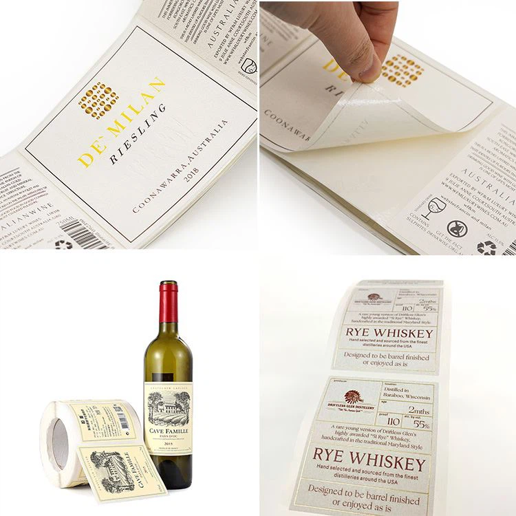 Textured Paper Wine Label
