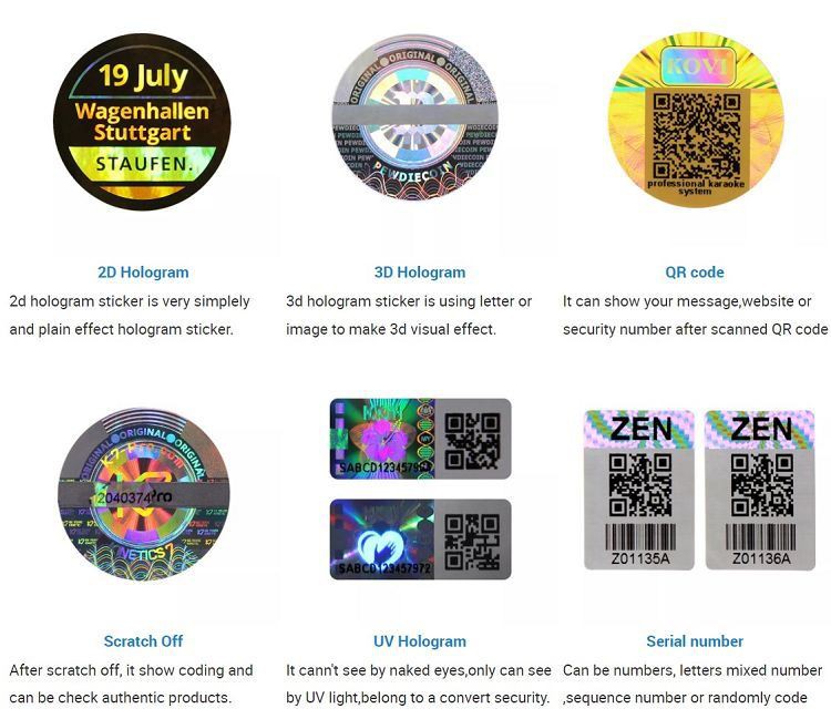 3D Laser Stickers Display