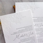 Embossed Invitation Cards