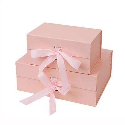 Foldable Box With Ribbon