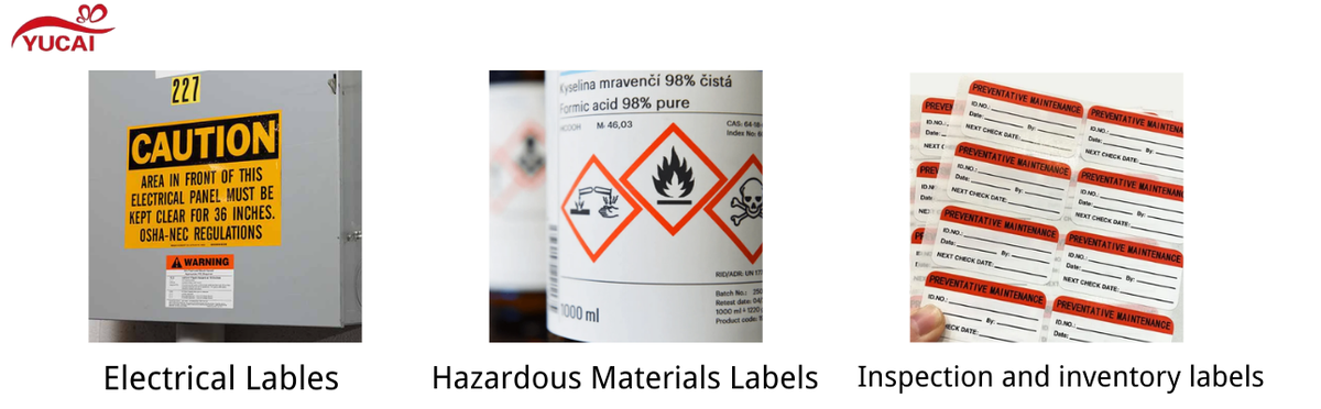 Inspection and inventory labels Inspection and inventory labels